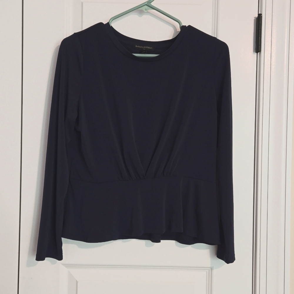 Like New Banana Republic peplum top